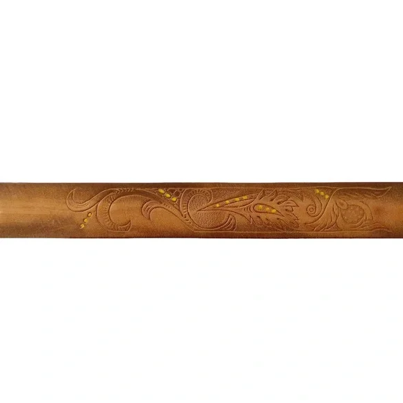 Guido Angeloni Handmade Italian Leather Tooled Belt | XL NWOT Guido Angeloni Devil main image 4